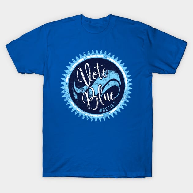 Vote Blue T-Shirt by snarkshop